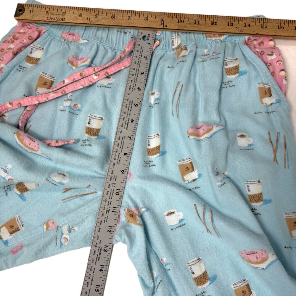 Munki Munki Bamboo Cotton 2-pc Pajama Set Coffee Donuts Size Medium - Picture 15 of 16